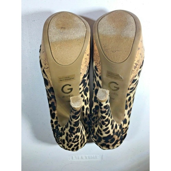 G By Guess Thriller Animal Print Platform Pump Heels Women's Size 7.5 - Picture 5 of 8